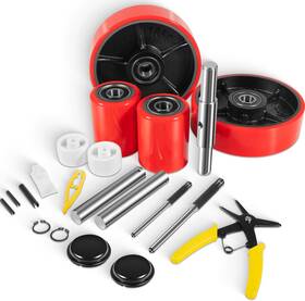 Moqp1906 Mo-auto Pallet Jack Wheel Set For Most Manual Jacks Pair Of Steering 7 Inch X 2