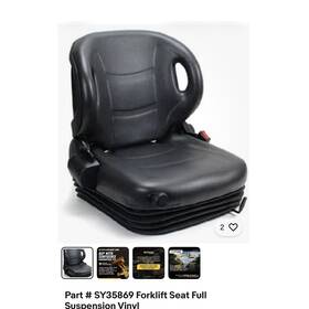 Morrison Tsa/sy35869 Sy35869 Forklift Seat Full Suspension Vinyl Mpn