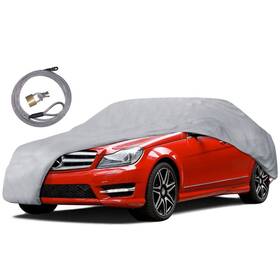 Motor Trend Cc-342 Lock Motortrend Universal Fit Car Cover Medium - All-weather Protection For Cars