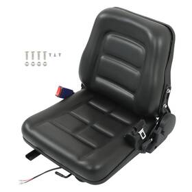 Gs3275925fe Muparkt Forklift Seat Fold Down Tractor Adjustable Back And Seatbelt Universal