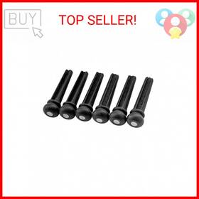 Musiclily 700115952019 Slottedguitar Ebony Bridge Pins Endpins For Taylor Martin Acoustic Gui