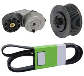 Mytee Products 199145094149 Belt Tensioner And V-ribbed 8 Rib Idler Pulley Heavy Duty Drive Repla