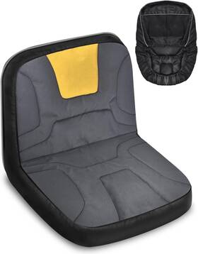 Peus-ya00170 Pacetap Riding Lawn Mower Seat Cover Heavy Duty 600d Oxford Medium Gray