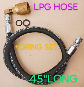 Lpghose-45 Parker Forklift Propane Tank Hose 45 Inch Long With Coupler Lpg Connector Oring Set