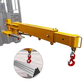F5g09gmarqixcmulabnnbw0p44 Peakpursuit Forklift Crane Attachment 6000lb Manual Telescopic Jib Boom With Adjustable