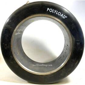 P9144s Polyload Press-on Forklift Tire Polyurethane Solid Smooth 12x4-1/2x8