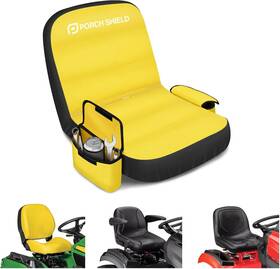 10626005 Porch Shield Tractor Seat Cover Black And Grey Medium Yellow