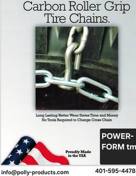 825x15c Power-form Tm Forklift Tire Chain Size 825x15 4 Link Carbon Sets Made In Usa