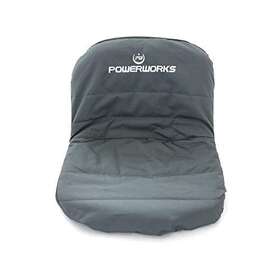 Powerworks 762021990257 Weatherproof Deluxe Riding Lawn Mower Seat Cover Medium Black