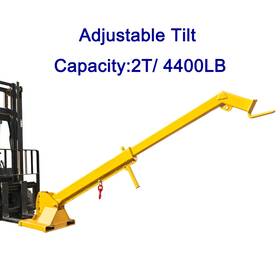 17e01c92 Preasion Adjustable Tilt Forklift Jib Boom Crane 4400lb Telescopic Lifting