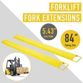 Preenex 719868662526 84 X 5.5 Inch Pallet Fork Extension 2 Pack Heavy Duty Slide-on Forklift Loader Truck