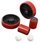 X3.75 Pu-s Set-4 Carbo Glide Brand New Pallet Poly Wheels With Bearings Entry