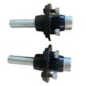 Qdbgt-deq2b Qdyzpp For 2 2k Hub Units 4 Lug Trailer Axle Kit 2000lbs Idler With Round Spi