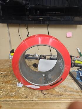 T203n Raymond Oem Otr 7x11 Forklift Tire Press On Solid Red Poly Cushion