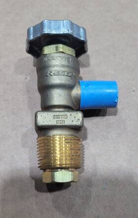 9101h5 Rego Valve Assembly Forklift Scrubber Lpg Gas Propane Tank Angle Shut-off