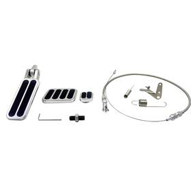 8592sl Sage Performance 8528ph 8599 Universal Floor Mount Throttle Pedal With 36 Inch Cable Return Sprin