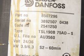2tsl190b Sauer Danfoss 8507296 75ad-s Drive Motor Brake 24/36vdc 3.9/6.3kw 60 Min