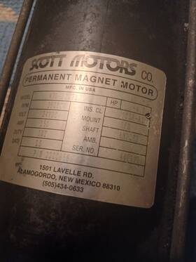 4bd-02273 Scotts Motor Company 24v Used Permanent Magnet Motors Co