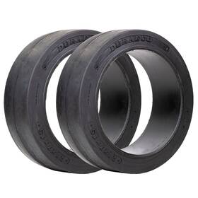 Kit18612125smd1tv-2 Sentry Tire 18x6x121/8 Smooth Solid Pneumatic X2 Quantity