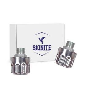 Breather-2 Signite 2 Packs Hydraulics Breathers Cap 3/8 Inch Heavy Duty Breather Tank Oil Metal