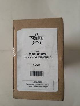 Cl2819929 Star Lift Parts Starlight Retractable Seat Belt Complete Kit For Clark Forklifts