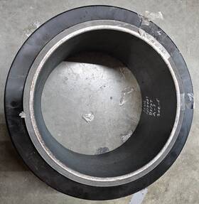 P42201001601 Superior Tire & Rubber Qty 1 Ez-bk Polyurethane Press-on Smooth Wheel 22x10x16