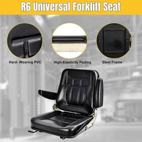 Ts25081102 Tai Shi Universal Forklift Seat Adjustable Backrest And Armrests Replacement Fast Shipping