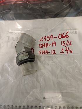 2954-066 Taylor Forklift Ors/or 12/12 45 Hyd Con Sma-14 13/16 Sma-12 1 1/16