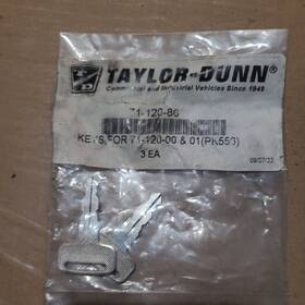 Sk-20190923rb Taylor Dunn 71-120-80 Keys 7112080 Oem
