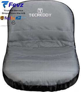 Stkd-plg-50 Tecreddy Lawn Mower Seat Cover Weatherproof Durable Tractor Medium Gray