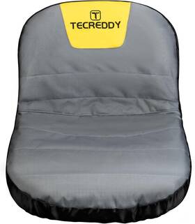 Stkd-plg-51 Tecreddy Riding Lawn Mower Seat Cover Weatherproof Heavy Duty Medium Gray And Yellow