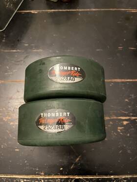 2528a0 Thombert Poly Wheel 6 Inch X 2.5 With 2 Bearing Hole Caster