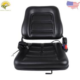 Esl1585125 Thomletha Universal Forklift Seat Fold Down Tractor Black Micro Switch And Slide