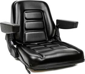 Zma7003 Ticsea Universal Fold Down Forklift Seat With Adjustable Angle Back Armrest Micro Switc