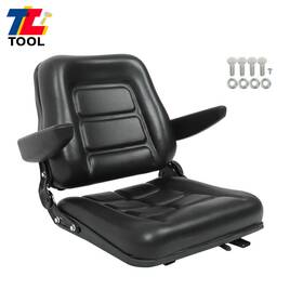 Tl5847682 Tool Library Universal Forklift Seat Tractor Adjustable Seatbelt Armrests Back