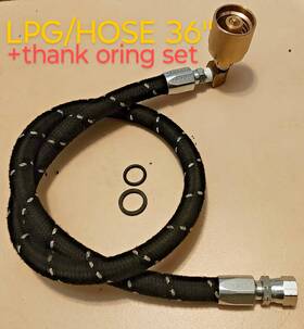 Lpghose-36 Total Source Forklift Propane Tank Hose 36 Inch Long With Coupler Lpg Connector Oring Set
