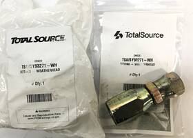 Sy93271-wh Total Source Forklift Weatherhead Fitting Lot Of 2 Nos