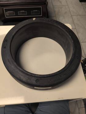 Syts15x5x11.25s Totalsource 15x5x11.25 Tire Solid Forklift Press-on Black Smooth