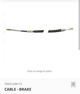 800068609 Toyal Source Clark Forklift 246112 Emergency Brake Cable New
