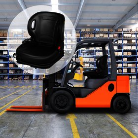 Ty53710-13131-71 Tractor Seats Forklift Adjustable Back For Toyota Seat Replacement