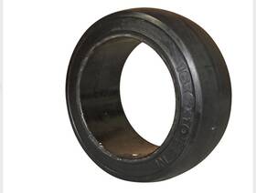 18x8x12.125 Traxter Tire-340c Forklift Tire Smooth Press On Black