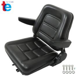 Tr70454 Turitrade Forklift Seat Adjustable Tractor Armrests Micro Switch Excavator Universal