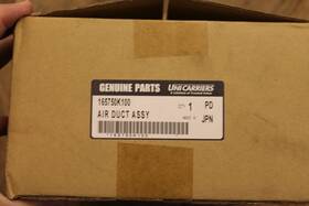 Nis-165750k100 Uni Carriers 165750k100 Unicarriers Duct Assembly - Air