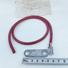 Sy214529-001 Unisource 2/0 Battery Cable 5 Ft Red Forklift Positive Lead 2 Hole 3/4 Inch P/n
