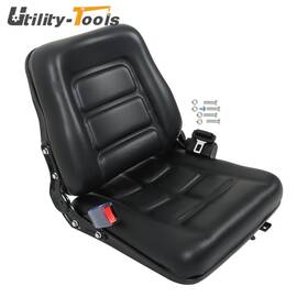 Ut4863258 Utility-tools Universal Forklift Seat Waterproof Pvc Replacement For Tractor With Safety Belt