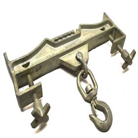 D-fork-4 Vestil Fork Mounted Hoisting Swivel Steel Hook 4 000 Lb. Capacity
