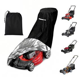 Rezer59 Viadom Outdoors Lawn Mower Cover -waterproof Heavy Duty Outdoor Uv Protection Black