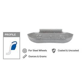 P500 Wegmann Automotive 5 Oz Lead Uncoated Clip-on P Black Se