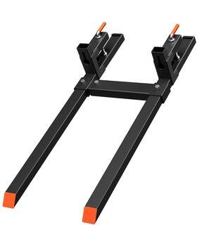 1xsc-wh2-l1254 Whizmia 43 Inch Clamp On Pallet Forks 2000lbs Capacity Tractor Bucket Quick Attac