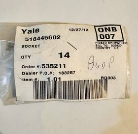 518445602 Yale Socket